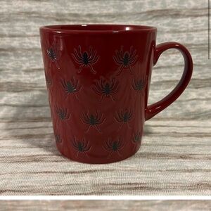 Elegant Red and Black Patterned Mug for Dining